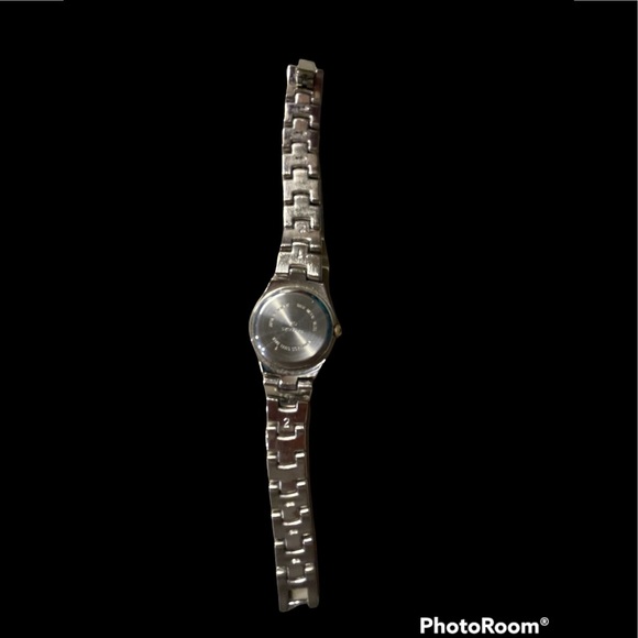 New Premier Quartz Watch w/Date,Mother of Pearl Face & Rhinestones.Needs Battery - Picture 4 of 6